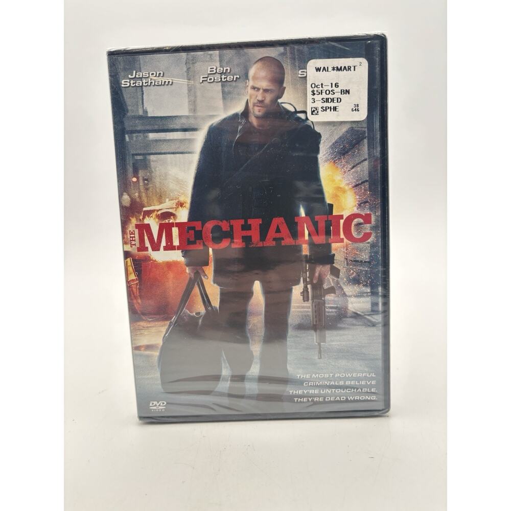 New. The Mechanic (DVD) , Jason Statham, Ben Foster, Donald Sutherland. Sealed